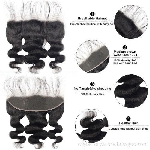 Brazilian Hair HD Transparent Lace Closure 4x4/5x5/6x6, 5x5 Transparent Lace Closure Wig Pre Plucked Remy Custom Human Hair Wigs